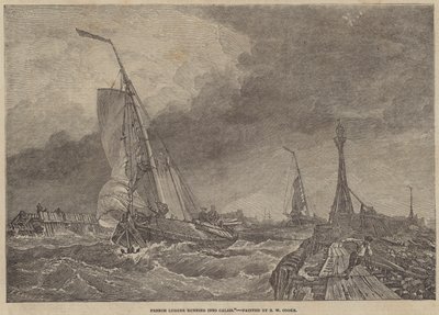 Französischer Lugger läuft in Calais ein von Edward William Cooke